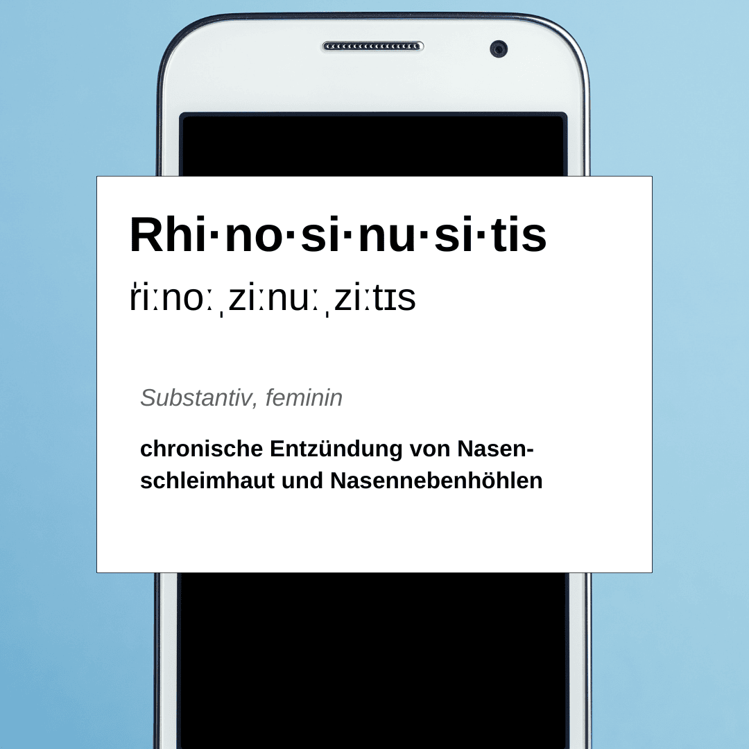 Rhinosinusitis – klingt nach Rüsseltier, ist aber alles andere als niedlich 🐘