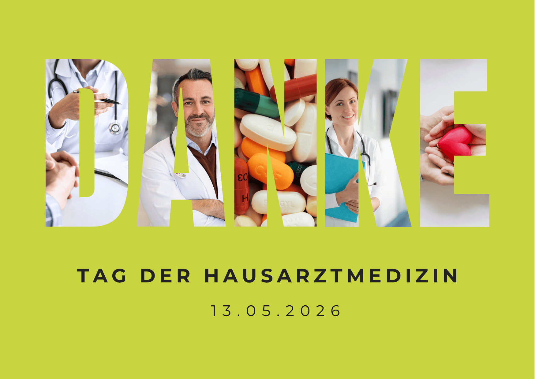 Danke an alle Hausärztinnen und Hausärzte